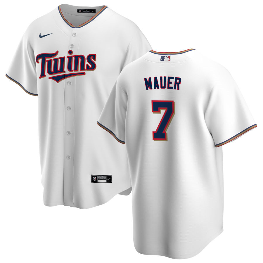 Nike Men #7 Joe Mauer Minnesota Twins Baseball Jerseys Sale-White